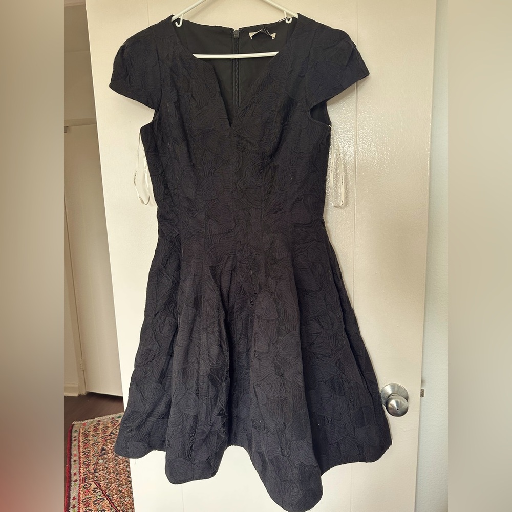 Halston Heritage Cap Sleeve Dress